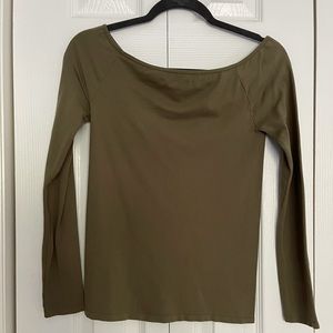 Free People nylon boatneck top